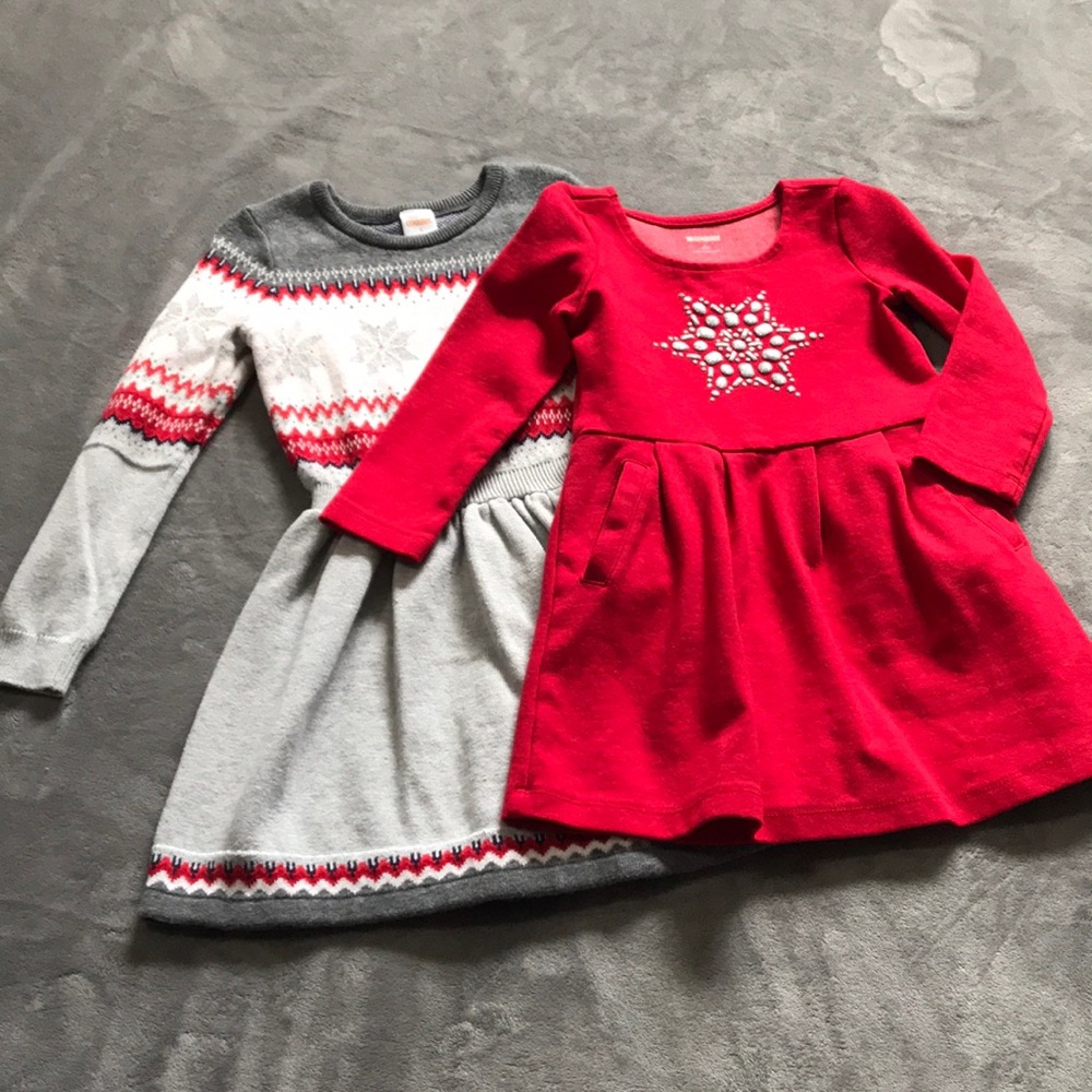 Two holiday dresses
